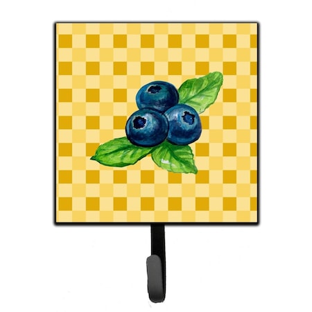 Carolines Treasures Blueberries on Basketweave Leash or Key Holder BB7223SH4
